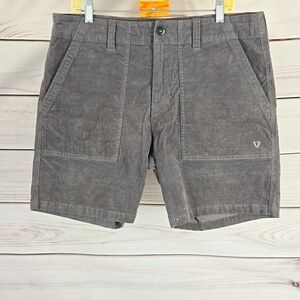 NWOT Vissla• 34 Drills corduroy shorts gray